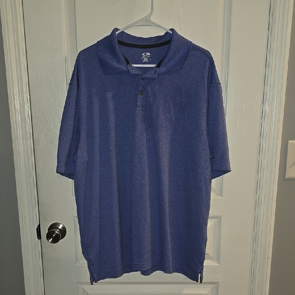 Champion Golf Men's XXL Golf Polo Short Sleeve Blue Shirt